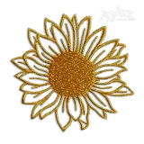 Sunflower Outline Machine Embroidery Design
