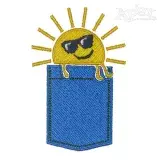 Sunshine in Pocket Embroidery Design