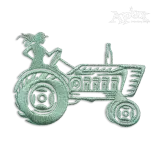 Super Farmer with Farm Tractor Machine Embroidery Design by Apex
