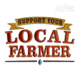 Support Your Local Farmer Machine Embroidery Design by Apex