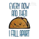 Taco Fall Apart Machine Embroidery Design by Apex