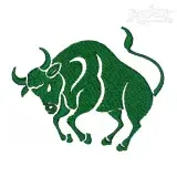 Taurus Zodiac Embroidery Design