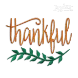 Thankful Thanksging Grateful Machine Embroidery Design