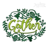Thanksgiving Gather Machine Embroidery Design