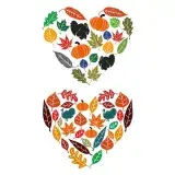 Thanksgiving Heart SVG Cuttable Design