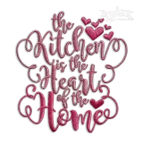 The KITCHEN is the HEART of the HOME Embroidery Designs