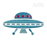 The UFO Machine Embroidery Design by Apex