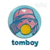 Tomboy Blowing Bubble Gum Machine Embroidery Designs