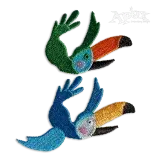 Toucan Flying Bird Machine Embroidery Design - Apex
