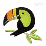 Toucan Tropical Bird Machine Embroidery Design - Apex