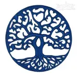 Tree Circle Icon Embroidery Design