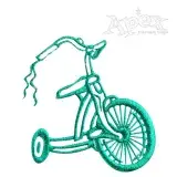 Trike Bike Embroidery Design