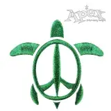 Turtle Peace Embroidery Design