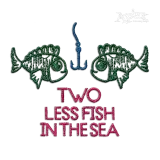 Two Less Fish in the Sea Wedding Machine Embroidery Design | Apex