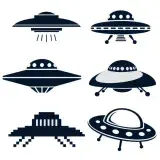 UFO Unidentified Flying Object SVG Cuttable Files