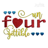 Un Four Gettable Happy Birthday  4 Year Old Machine Embroidery Designs
