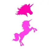 Unicorn Silhouette SVG Cuttable Design
