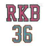 Varsity Tall Block Machine Embroidery Font - Apex