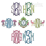 Vienna Embroidery Font name samples