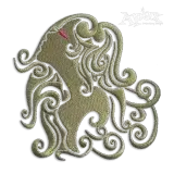 Virgo Zodiac Machine Embroidery Design by Apex