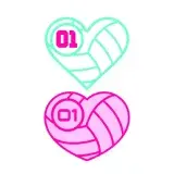 Volleyball Heart SVG Cuttable Design