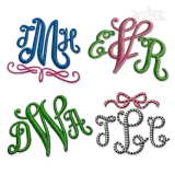 Watkins Machine Embroidery Font Letters by Apex All
