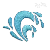 Ocean Beach Wave Pack Machine Embroidery Design
