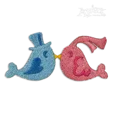 Wedding Love Birds Couple Machine Embroidery Designs | Apex