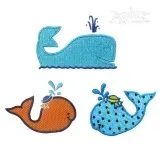 Whale Embroidery Design Pack All