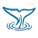 Whale Tail Machine Embroidery Designs by Apex Outline