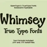 Whimsey TrueType Font