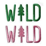 Wild and Free With Tree Outdoor Machine Embroidery Design Digitized