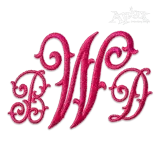 Winston Machine Wicks Embroidery Font by Apex