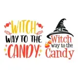 Witch Way to Candy SVG Cuttable Design