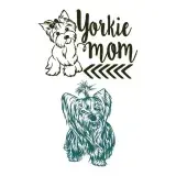 Yorkie Mom SVG Cuttable Design