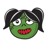 Zombie Girl Cuttable Design