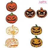 Halloween Pumpkin SVG PNG Bundle SVG PNG cut file