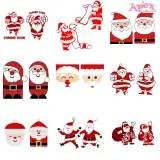 Santa Claus SVG PNG Bundle SVG PNG cut file