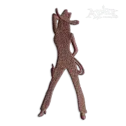 Cow Girl Machine Embroidery Design by Apex Cowgirl Western Gun
