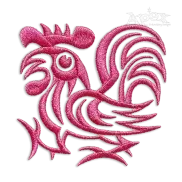 Morning Rooster Machine Embroidery Design by Apex