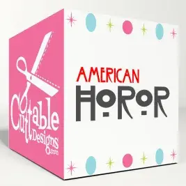 American Horror Story cuttable font SVG design set box