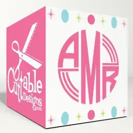 Round Lined Circle Svg Cuttable Font
