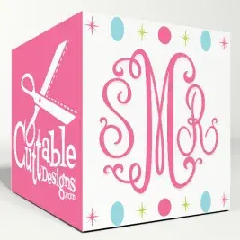 Suzanne Curlz Svg Cuttable Monogram