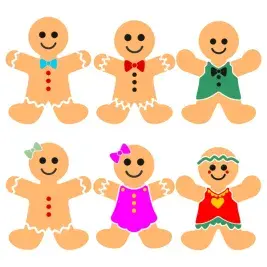 Gingerbread Man Svg Cuttable Designs