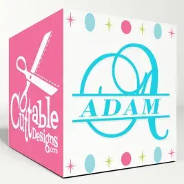 Split Script Cuttable Font