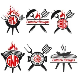 Barbecue BBQ Svg Cuttable Designs