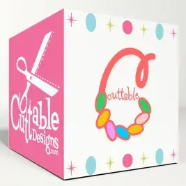 Jelly bean Easter Cuttable Font