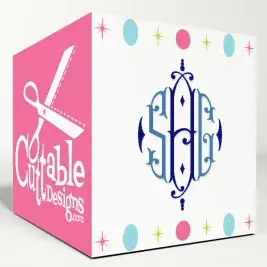 Diamond Monogram Svg Cuttable Designs
