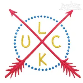 Luck Arrows Embroidery Design