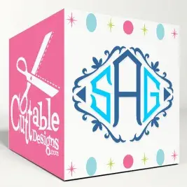 Diamond Frame Cuttable Font